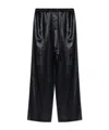 Ferragamo Elastic Waist Casual Pants In Black