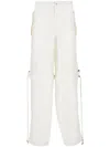 Ferragamo Cargohose Mit Stretchbund In White