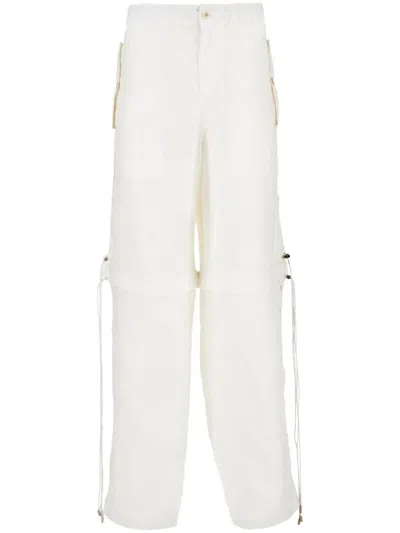 Ferragamo Cargohose Mit Stretchbund In White