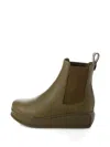 Ferragamo Elasticated-panel Pull-tab Boots In Brown