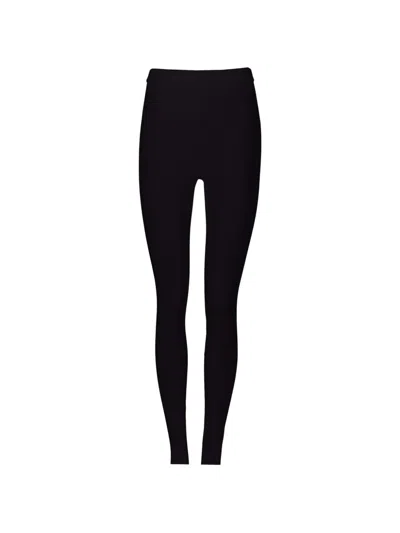 Ferragamo Elasticated-waist Leggings In Black