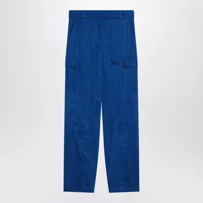 Ferragamo Electric Blue Cargo Trousers Women