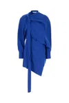 Ferragamo Electric Blue Lyocell Mini Dress