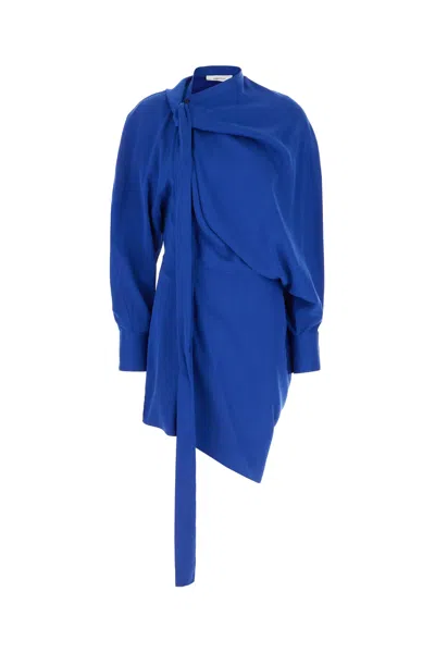 Ferragamo Electric Blue Lyocell Mini Dress