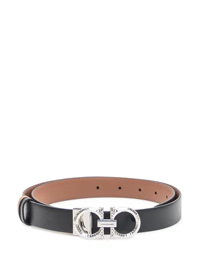 Ferragamo Elegant Classic Leather Belt In Brown