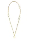 Ferragamo Chain Link Pendant Necklace In Gold