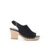 Ferragamo Elegant Leather Women's Sandals In Black
