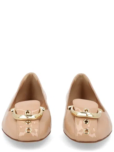 Ferragamo Loafers Patent Finish Gold Tone Buckle In Multi