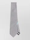 Ferragamo Aris Elephant-print Silk Tie In Gray