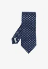 Ferragamo Pointed Tie In Navy