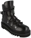 Ferragamo Elimo Lace-up Leather Boot In Black