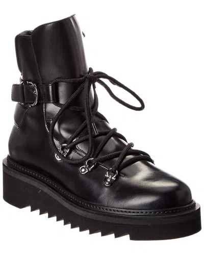 Ferragamo Elimo Leather Bootie In Black