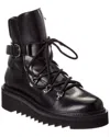 Ferragamo Elimo Leather Bootie In Multi