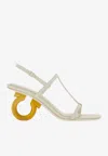 Ferragamo Elina Sandal In White