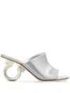 Ferragamo Woman Elina Slide In Silver