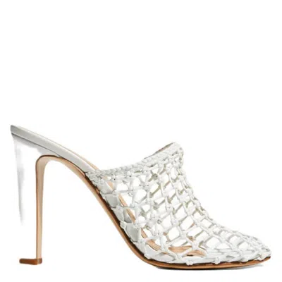Ferragamo Ellas High-heeled Mules In ["white"]