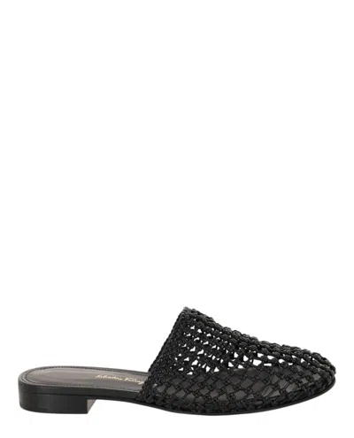 Ferragamo Ellas Leather Mules