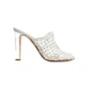 Ferragamo Ellas X5 Leather Mule In White