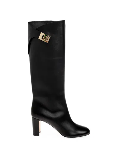 Ferragamo Elli Heeled Boots In Black
