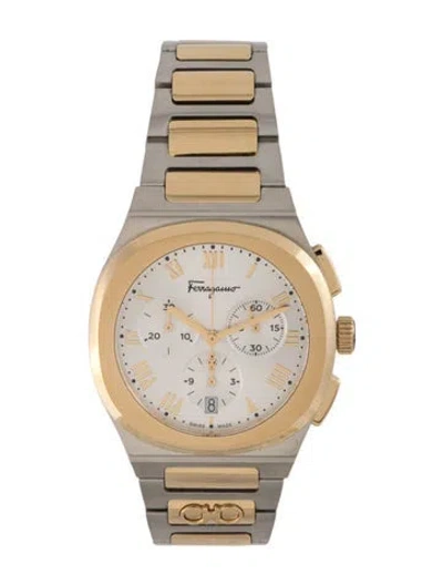 Pre-owned Ferragamo Elliptical Watch, 38mm In Multi