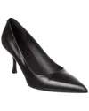 Ferragamo Justina Leather Pump In Black