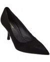 Ferragamo Elydea Suede Pump In Black