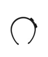 Ferragamo Black Headband With Bow Detail In Cotton Blend Woman In Black