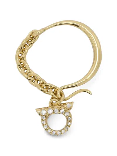 Ferragamo Embellished Necklace In Gold
