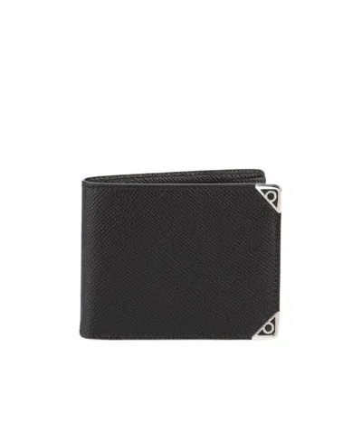 Ferragamo Embellished Wallet In Black