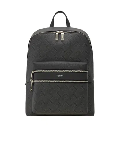 FERRAGAMO EMBOSSED BACKPACK