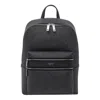 Ferragamo Embossed Gancini Backpack In Black
