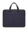 Ferragamo Embossed Gancini Briefcase (s) In Blue