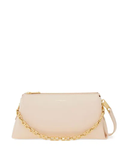 Ferragamo Embossed Logo Chain Strap Mini Bag In Pink