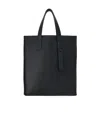 Ferragamo Embossed Logo Handbag In Black