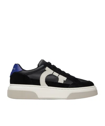 FERRAGAMO EMBOSSED LOGO LOW UPPER BOARD SHOES