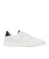 Ferragamo White Low Top Signature Sneakers In White
