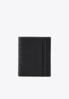 Ferragamo Embossed Monogram Leather Cardholder
