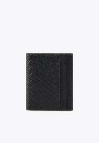 Ferragamo Embossed Monogram Leather Cardholder