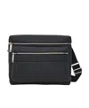 Ferragamo Embossed Satchel In Black
