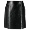 Ferragamo Embossed Wrap Leather Skirt