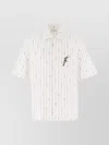 Ferragamo Embroidered Cotton Poplin Shirt
