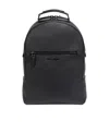 Ferragamo Embroidered Logo Backpack In Black