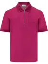 Ferragamo Embroidered Logo Polo Shirt In Rosa