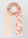 Ferragamo Multicolor Embroidered Reversible Scarf In Neutral