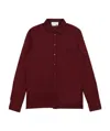 Ferragamo Embroidered Shirt With Logo In Brown