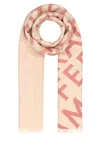 Ferragamo Multicolor Embroidered Reversible Scarf