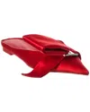 Ferragamo Emii T Satin Flat In Red