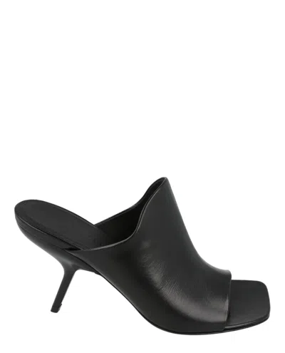 Ferragamo Era Leather Mules In Black