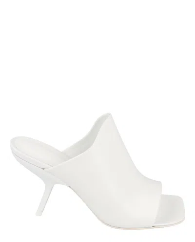 Ferragamo Era Leather Mules In White