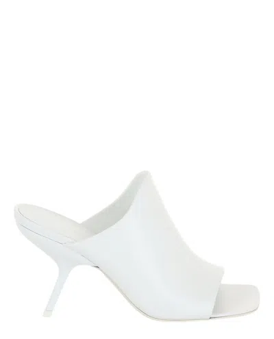 Ferragamo Era Leather Mules In White